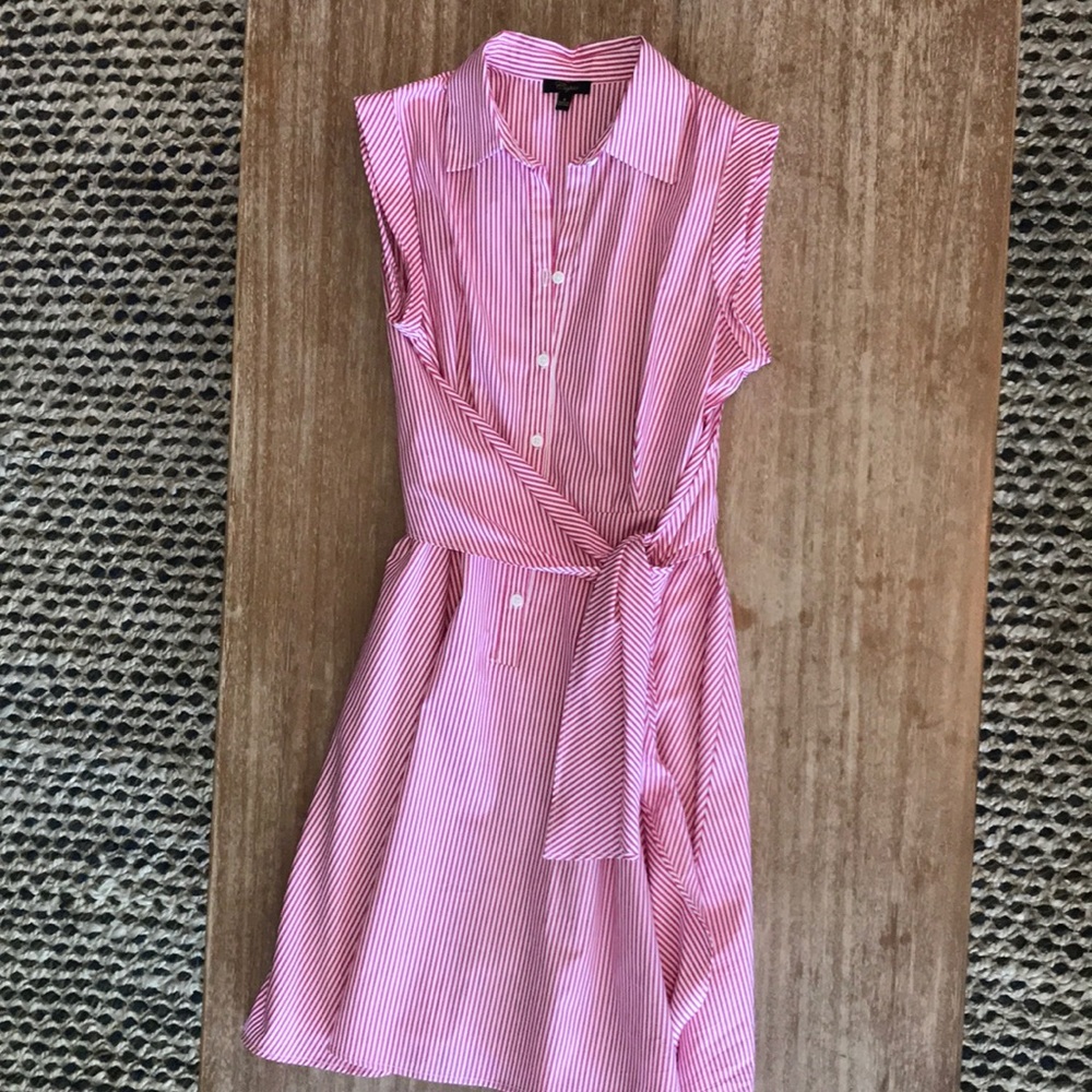 Cupio pink and white striped dress